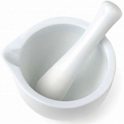 custom ceramic Cordon bleu 8-ounce granite mortar pestle