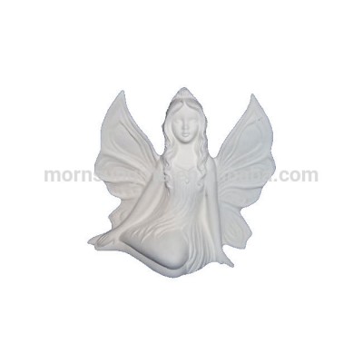 custom sitting fairy figurine wholesale ceramic bisque crafts