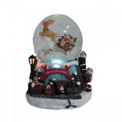 Wholesale black xmas deer souvenir snow globe for sale