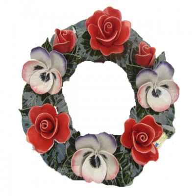 custom ceramic wreath flower mold funeral supply