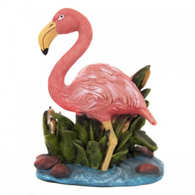 custom resin beauty pink flamingo figurine wine bottle holder