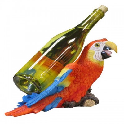 custom colorful bird shape resin wine bottle holder single bottle rack