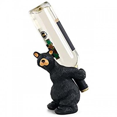 custom resin novelty bear shape single wine bottle holder  funiture